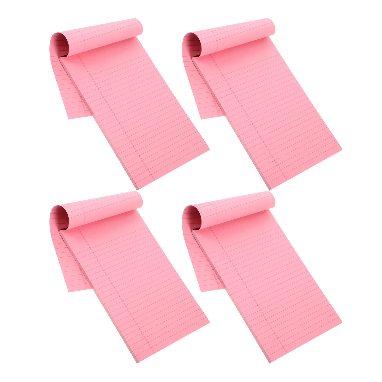 

4 Pcs Legal Notepads Wide Ruled Paper Notebooks Small Pads Books for Work Nonstick Long Use Delicate Simple Style