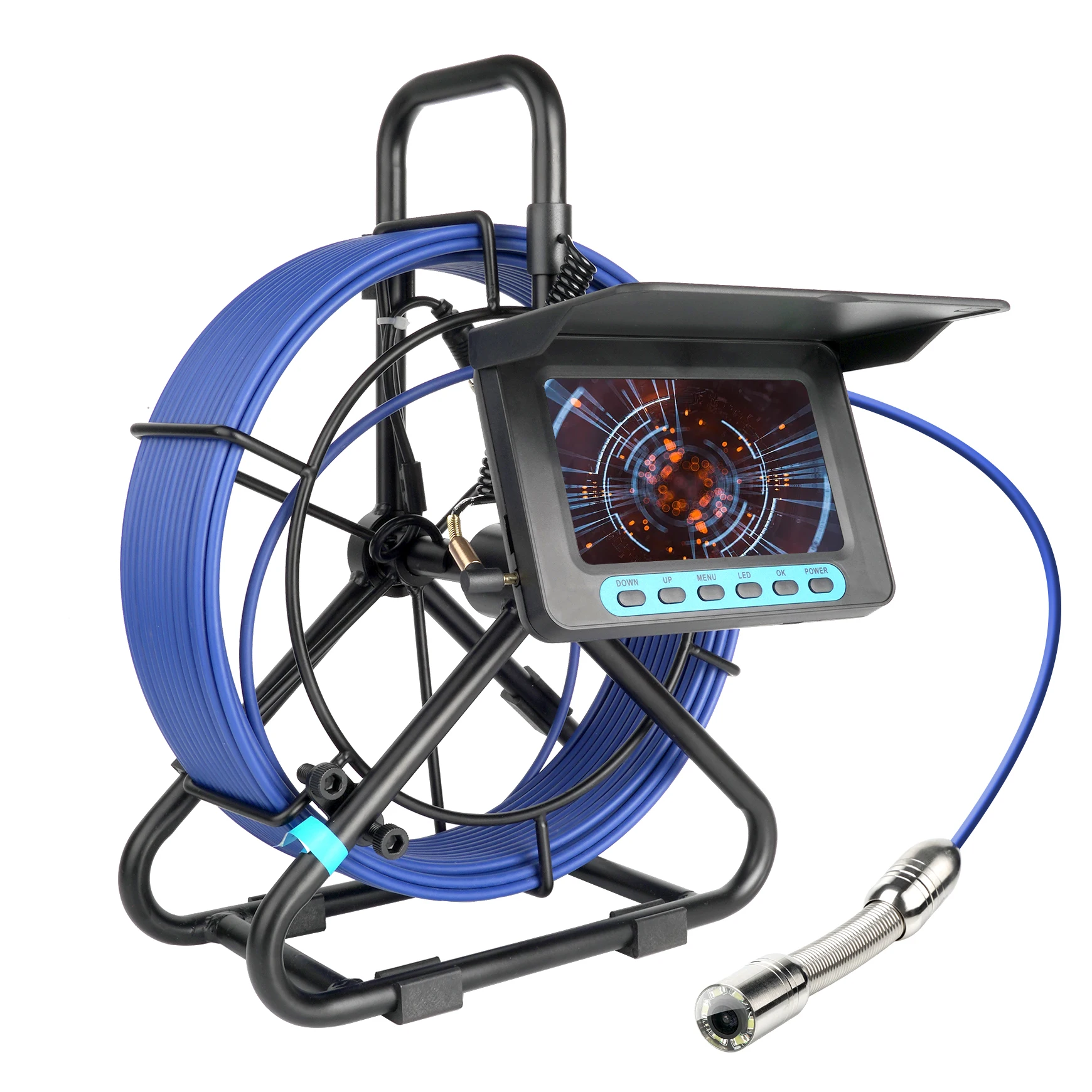 Dearsee 15M/20M/30M/50M Pipe Inspection Camera HD 1080P 5 Inch Monitor DVR Drain Industrial Endoscope Sewer Camera