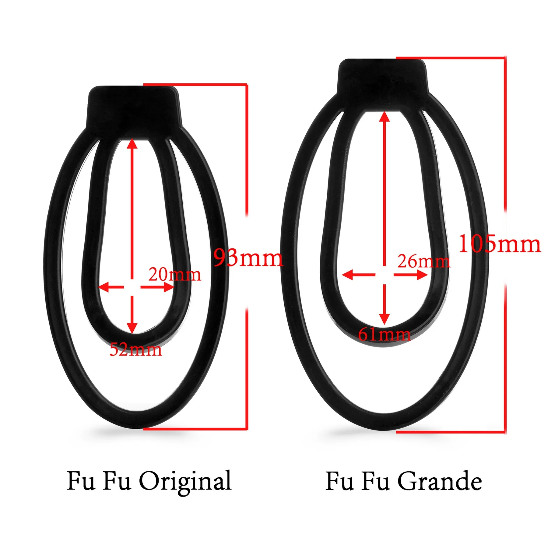 Male Penis Training Device Light Plastic Trainingsclip CockCage Sex Toy For Sissy Bondage Lock Panty Chastity with the Fufu Clip