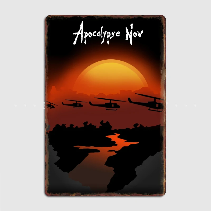 

Apocalypse Now (Word On Top) Metal Sign Poster Designing Wall Cinema Garage Tin Sign Posters