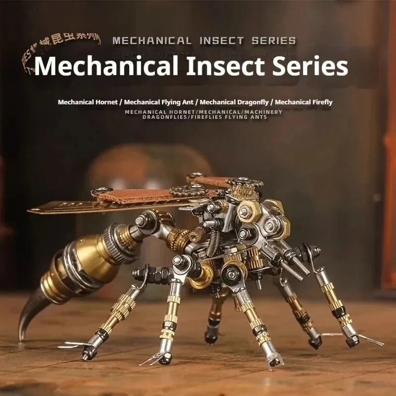 

Необходимо собрать серия насекомых, 3d металлическая сборка, летающая муравья, модель светлячка, художественное украшение для любителей механических, подарочная игрушка для Бо