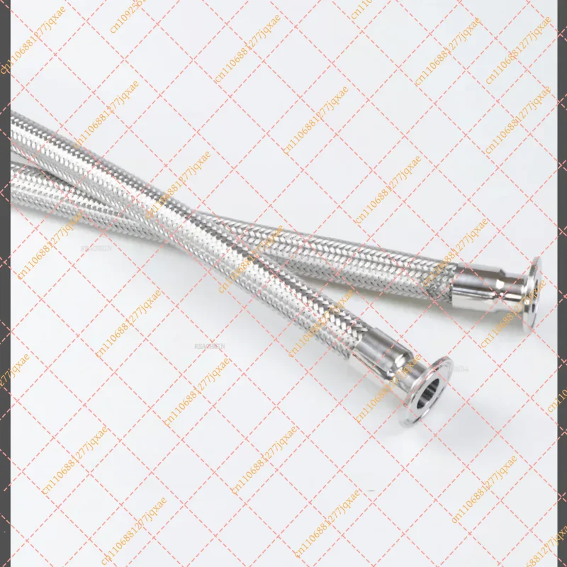 304 SS Braided Soft Tube, Tri-Clamp Bellows Hose for Homebrew (1.5