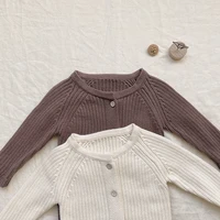 2023 Autumn Toddler Baby Boys Girls Knitted Bodysuit New Infant Kids Jumpsuit With Hat Newborn Knitwear Outfits For 0-24 Months 5