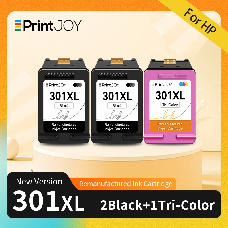 Printjoy Ink Cartridge Replacement For HP 301 HP301 XL Ink Cartridges Deskjet 4500 4501 4502 4503 4504 4505 4507 4508 Printer