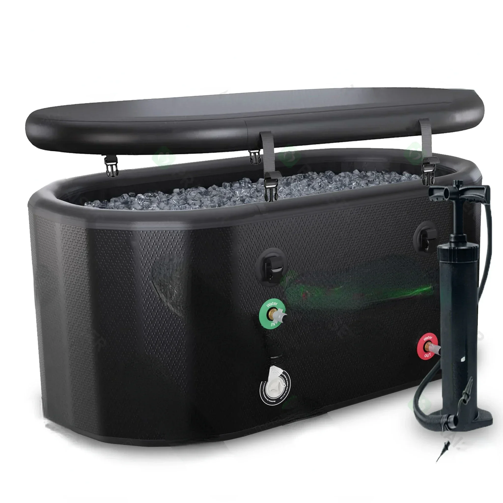 collapsable cold and hot plunge bathtub ice bath flexible barrel pool spa tub