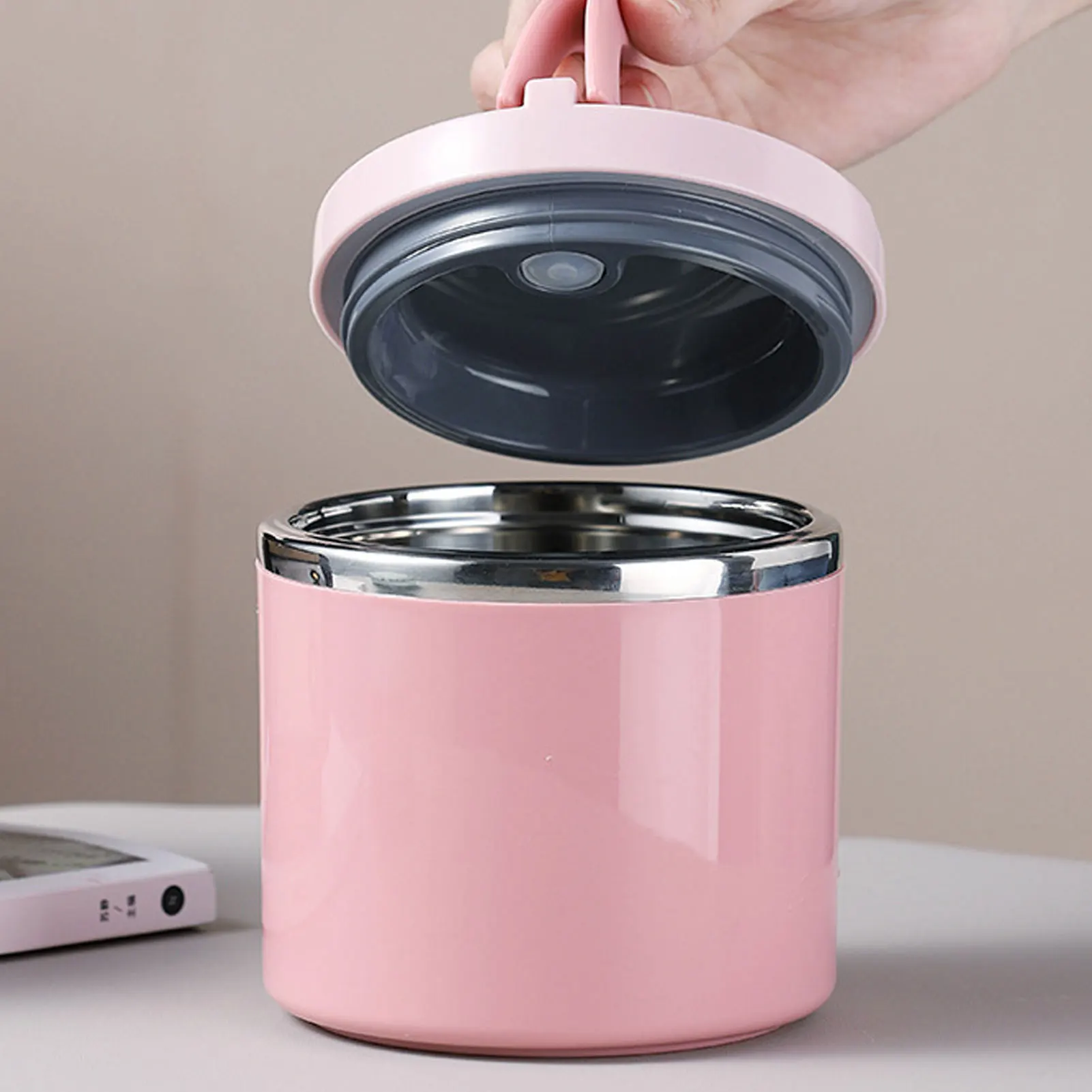 630ml Lunch Box Food Containers Stainless Steel Large Capacity Snack pink Box Container for Outing Camping Traveling food container bento accesorios para loncheras infantiles fiambrera pokemon food warmer