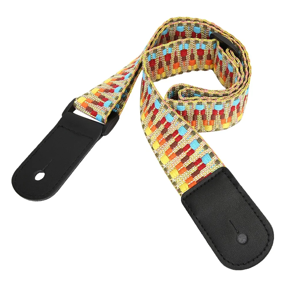 Exotic Rainbow Adjustable Ukulele 4 String Hawaii Guitar Shoulder Strap Accessory