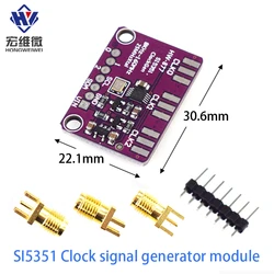 DC 3V-5V Si5351A Si5351 I2C Clock Generator Breakout Board Module Si 5351 A Signal Generator Clock 8KHz-160MHz