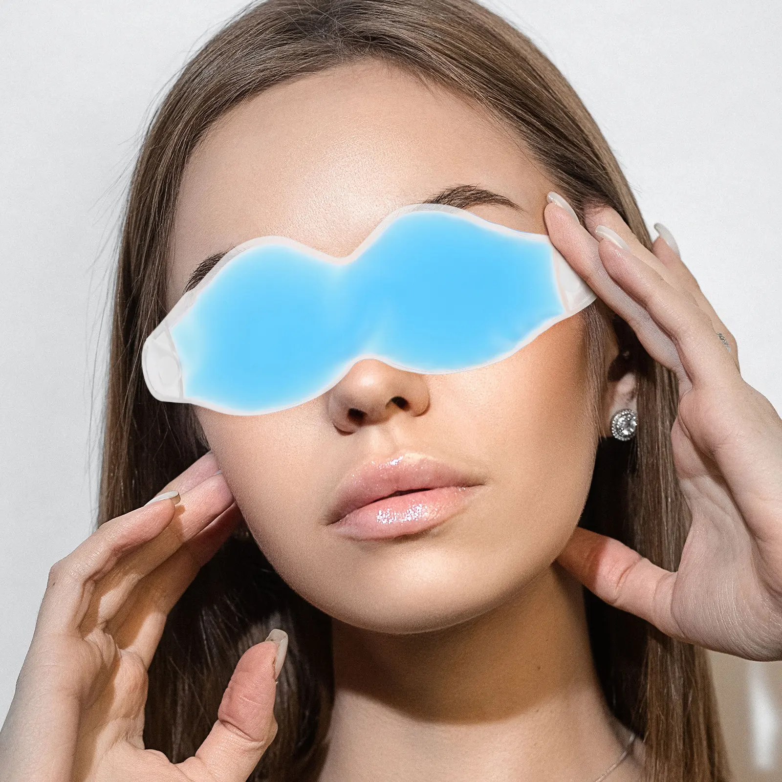 Reusable Hot Cold Eye Mask Cooling Eye Mask for Bags Under Eyes Headache Relief Warm Compress Cold Compress for Eyes