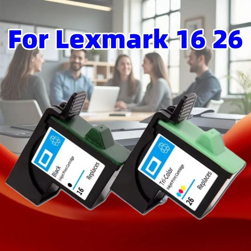 

4 картриджи, совместимые с принтером Lexmark 16 26 X1100 X1150 X2250 X75 X1195 X1290 I3 Z13 Z23 Z25 Z35 Z515 Z517 Z615