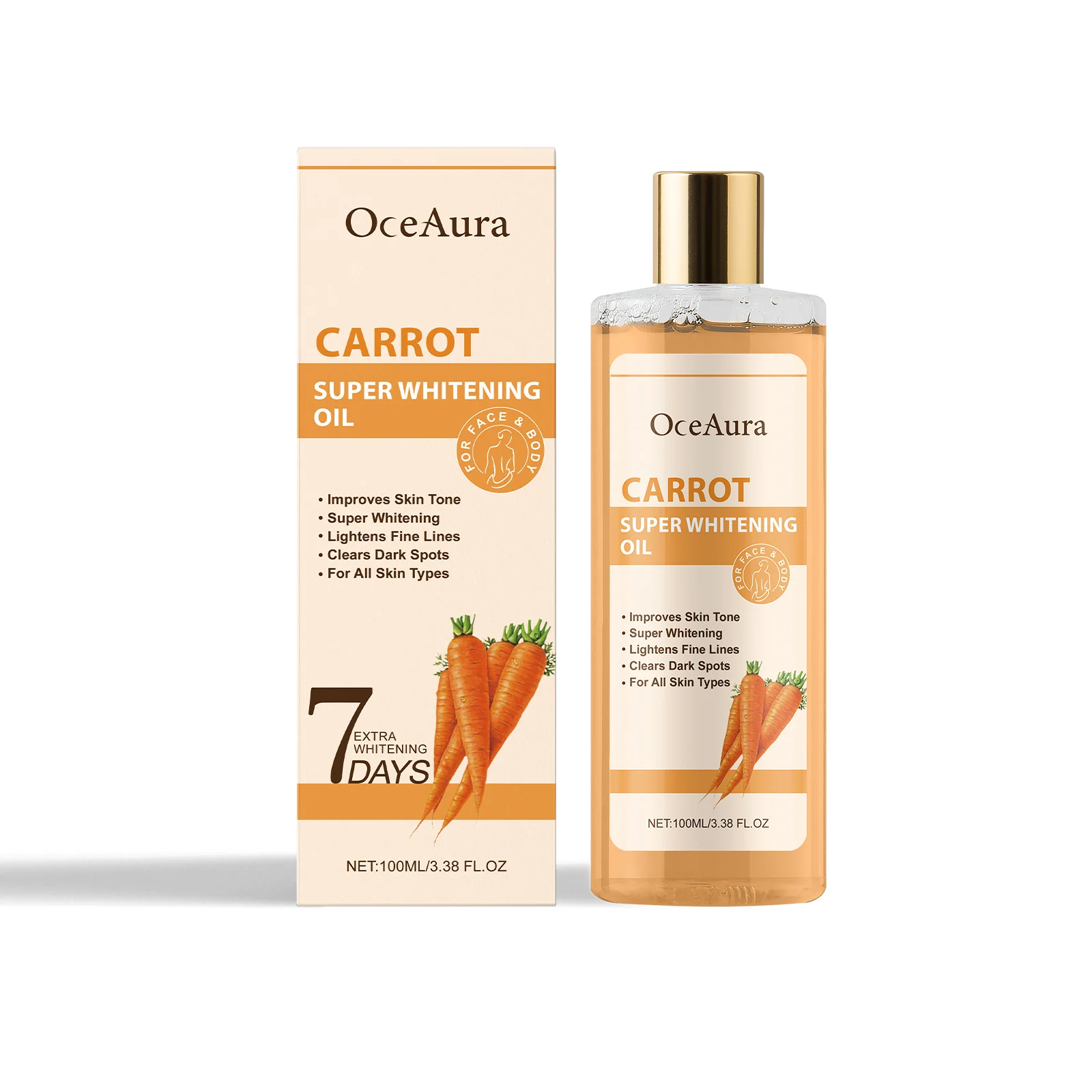 

OceAura 7 Day Care Essential Oil Gently Moisturizes The Body And Moisturizes The Skin Daily Massage Care Essential Oil 3pcs