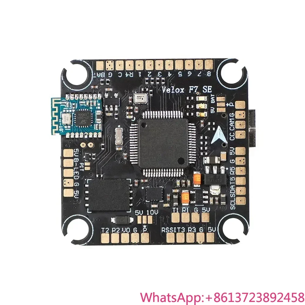 

Feature-Packed F7 FC: T-Motor Velox SE with Bluetooth, Dual BEC, Black Box, HD/Analog, 12-27V (3-6S) for FPV