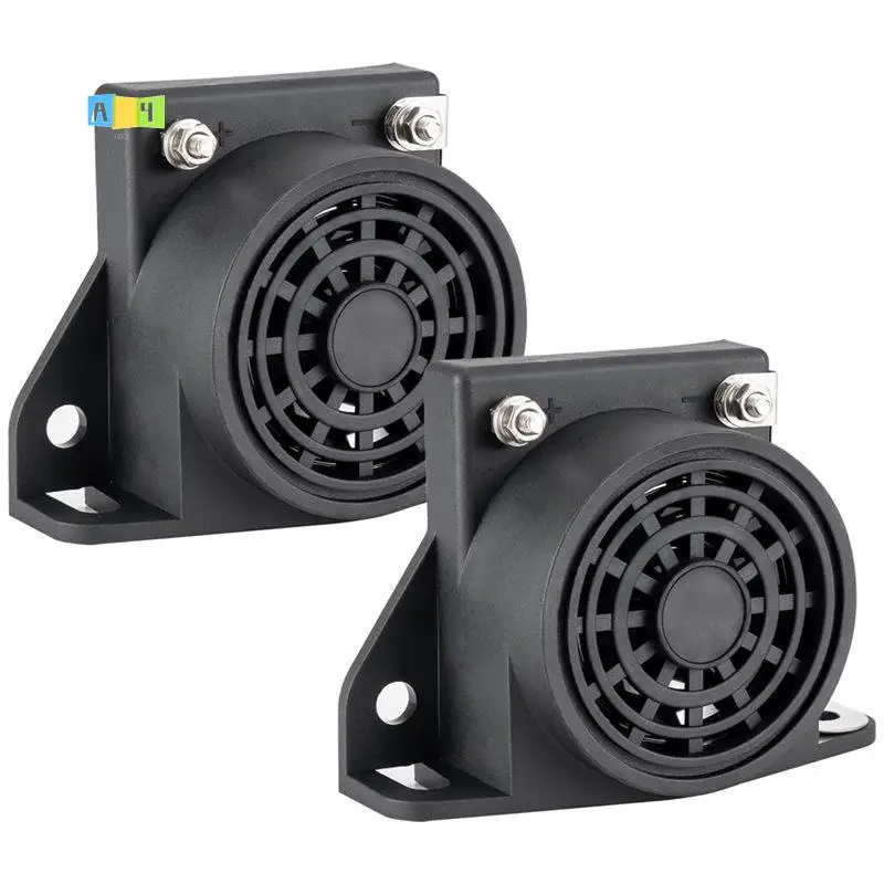 A04E-Car Back-Up Alarm, 110Db 12V-48V Waterproof Backup Reverse Warning Beeper For Truck Van Freight Car Lorry Heavy Vehicles