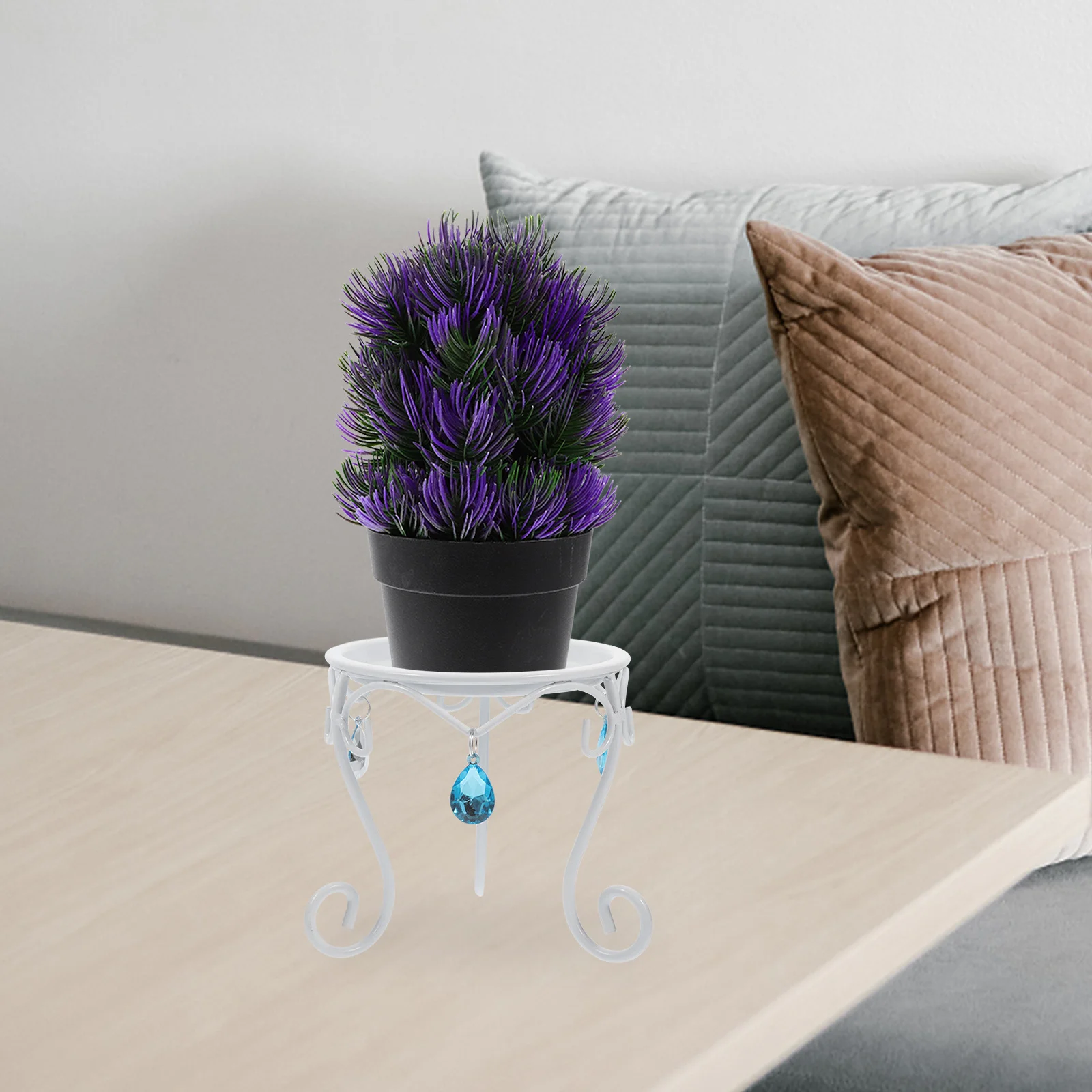 1 قطعة قاعدة الكرة الزخرفية الحديد كريستال الكرة حامل حامل النبات للاستخدام الداخلي في الهواء الطلق رف أحواض زهور معدنية حديقة حلية