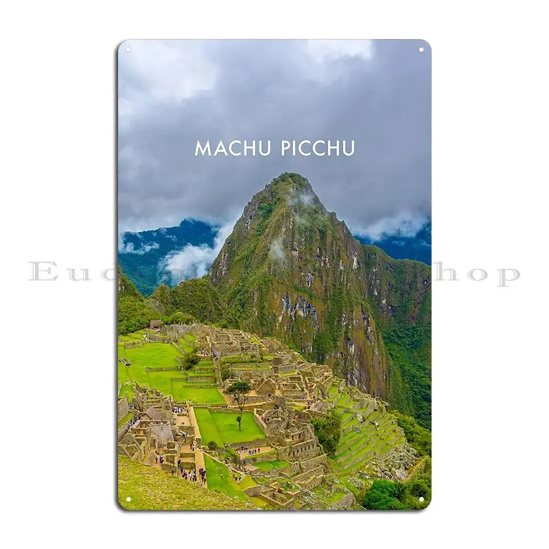 Machu Picchu Modern Travel Poster Metal Sign Poster Cinema Pub Designing Character Garage Tin Sign Poster