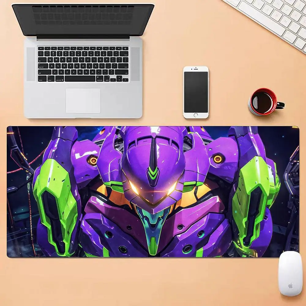 Evangelion Anime-Mauspad, mehrere Größen, groß, quadratisch, für Computer, Büro, Spiel, Tischsets, Gummi, rutschfeste Mauspads