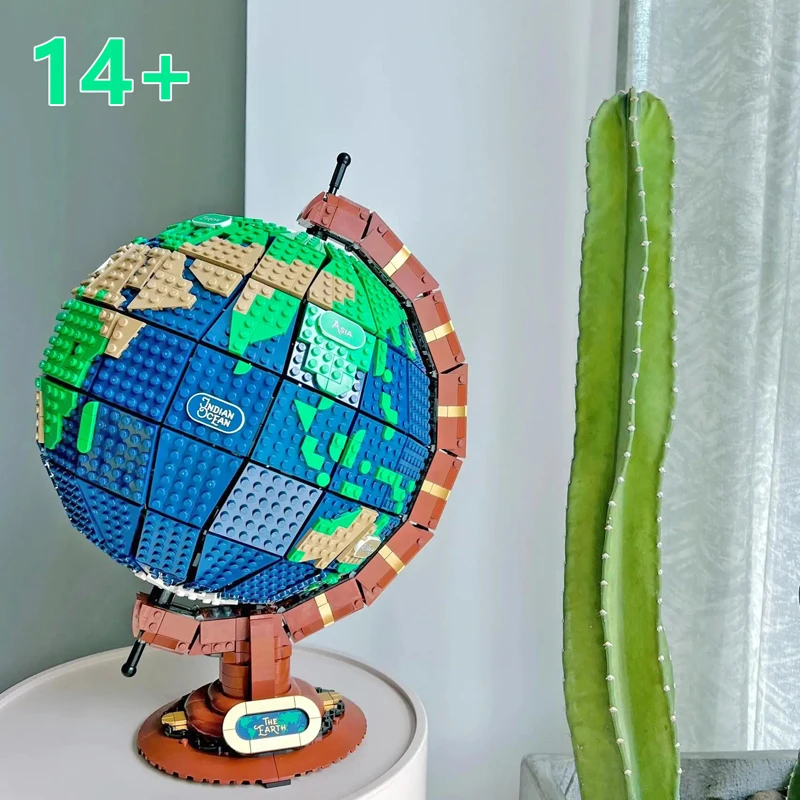 

21332 DIY Набор для сборки модели Земли из 2585 деталей, развивающие игрушки для детей, подарки на Рождество, подарки на день рождения