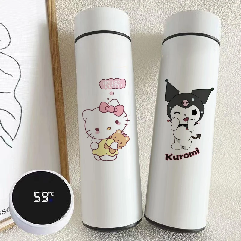 

MINISO Sanrio аниме Изолированная бутылка для воды Hello Kitty Kuromi большой емкости 304 нержавеющая сталь термос чашка для воды мультяшный