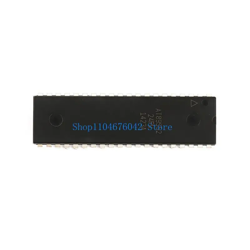 652F Reliable AT89C52 24MHz Microcontroller Chip with Plastic DIP40 Enclosures for Embedded Applications Engineering Projects