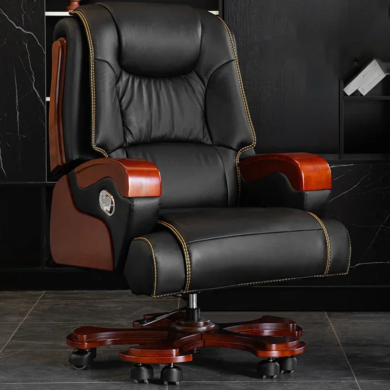 Recliner Office Chair Ergonomic Gaming Vanity Boss Leather Nordic Chair Rocking Rolling Design Silla Escritorio Barber Chairs