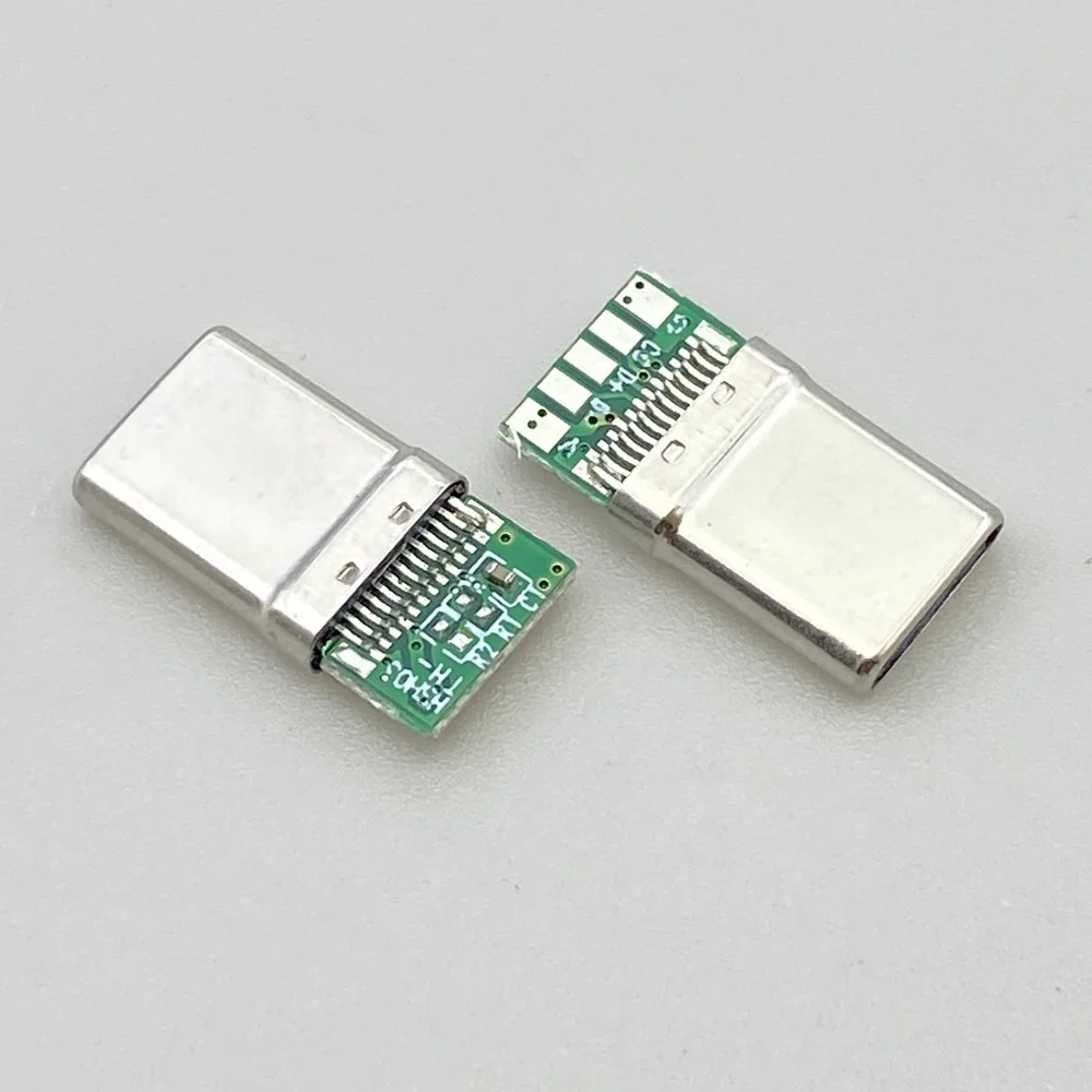 20/50pcs USB 3.1 Type-C PD 20W Plug Connector 5Pin Male Receptacle Adapter to Solder Wire & Cable High Current Support PCB Board