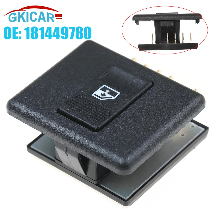 181449780 5 Pins Power Electric Single Window Switch For Fiat Uno For Lancia Y10