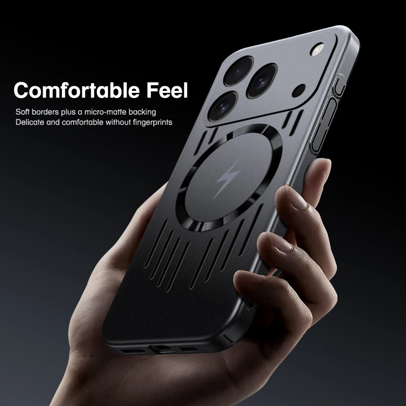 Dissipate Heat Thin Fashion Phone Case for Honor 600 Pro 600Pro 5G Shockproof Magnetic Wireless Charging Hard Cooling Back Cover