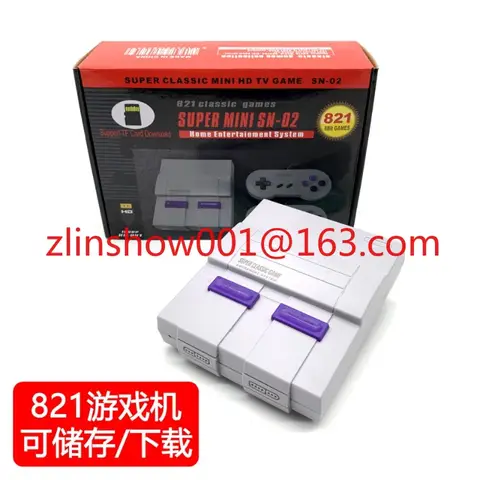 TF card can store mini TV game console SNES8-bit built-in 821 SFC game console