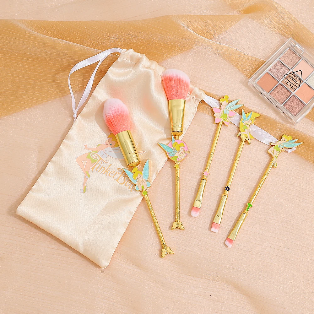 Maravillosa hada: juego de brochas de maquillaje Tinkerbell, brocha de sombra de ojos Pokemon única, herramientas de maquillaje de dibujos animados, regalo de Navidad