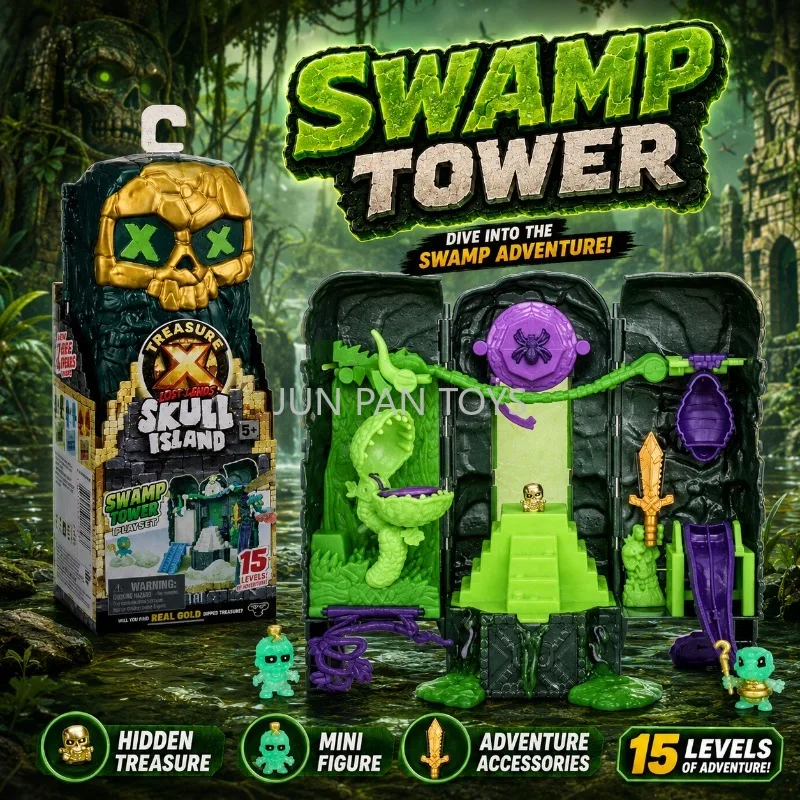 Original Treasure X Lost Lands Skull Island Swamp Lava Frost Tower