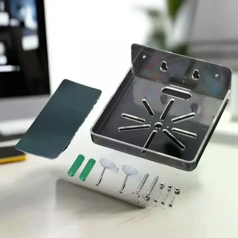 CCTV Mini Beveiligingscamera Acryl Wandhouder - Zelfklevende ondersteuning zonder boren