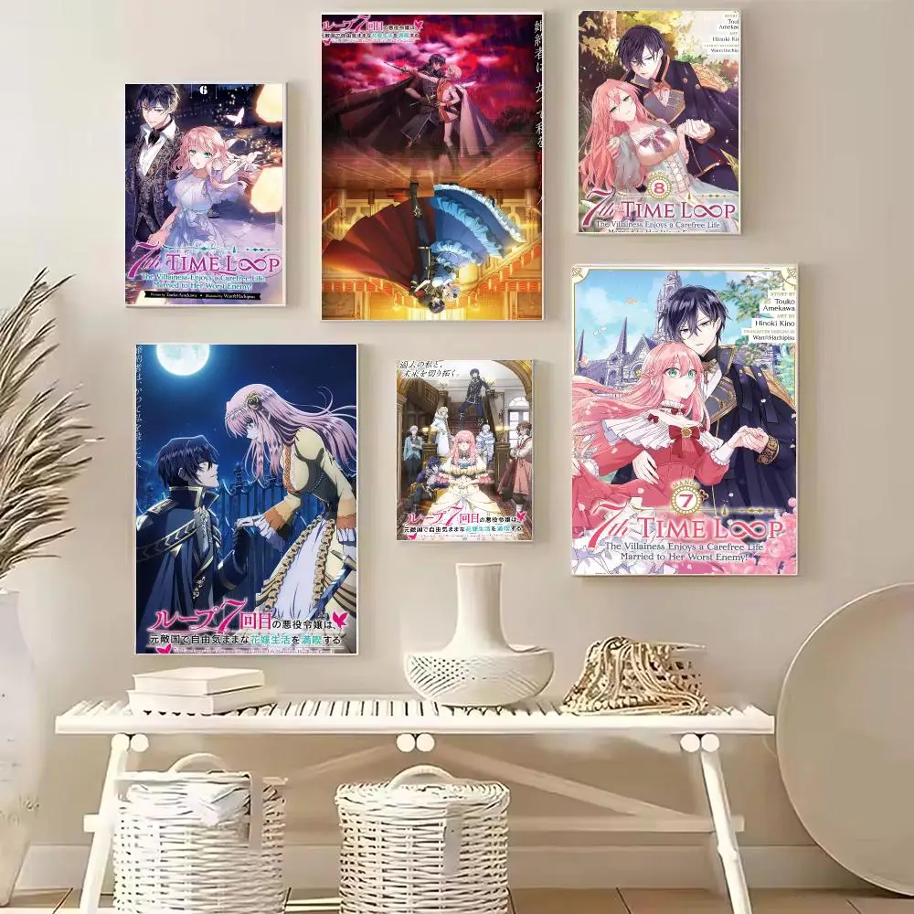 Romance Anime 7th T-time loop Poster PP Wall Decor Posters Celebrity Art Prints Aesthetic Wall Art Bedroom Office Home Gift