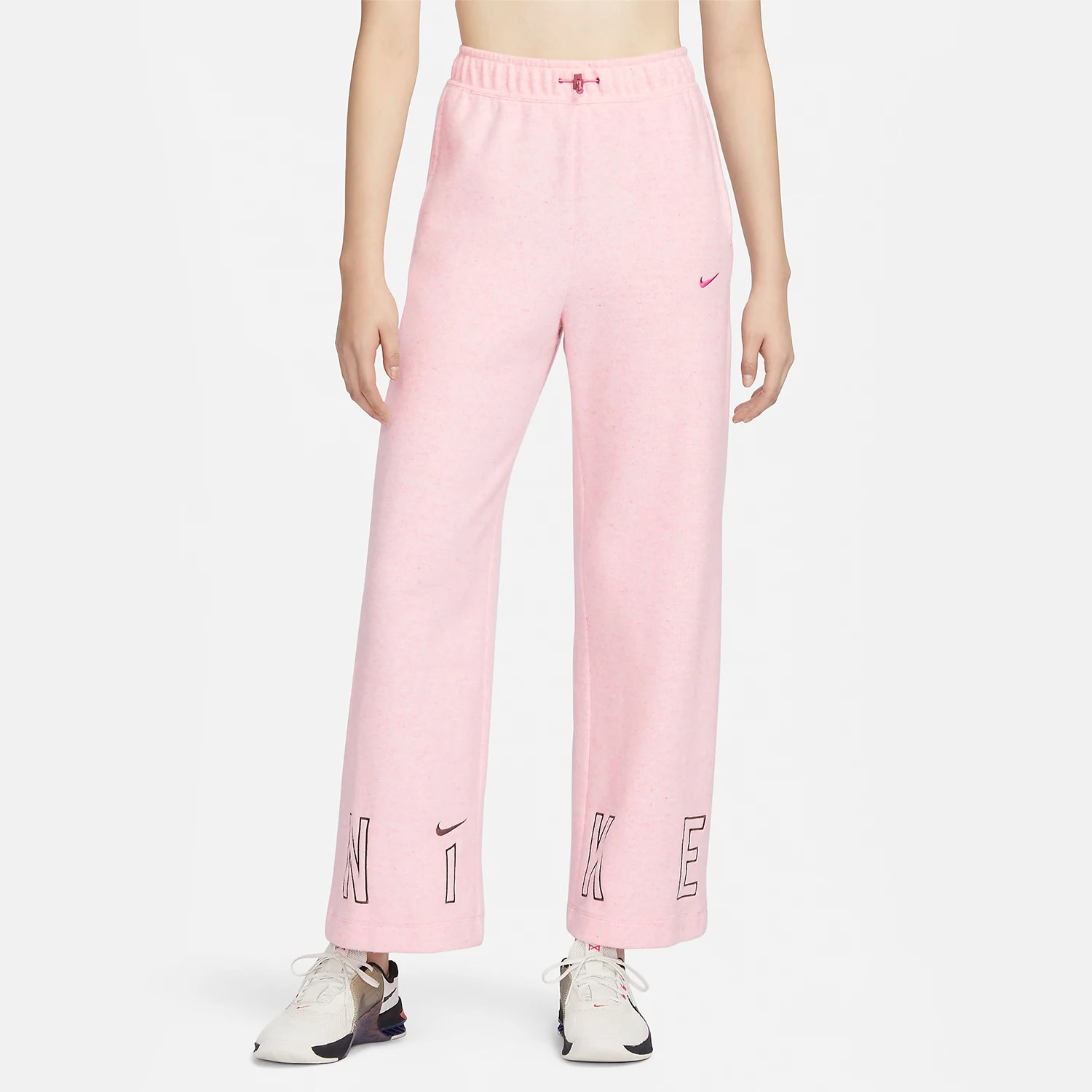 

Nike genuine 2023 New Women's Wide-Leg Fleece Casual Pants FV4016-632
