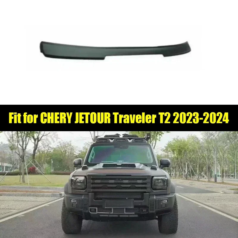 

New! Car Matte Black Front Sand Block Machine Fit for CHERY JETOUR Traveler T2 2023 2024 Modified City Hunter Kit Auto Exterior