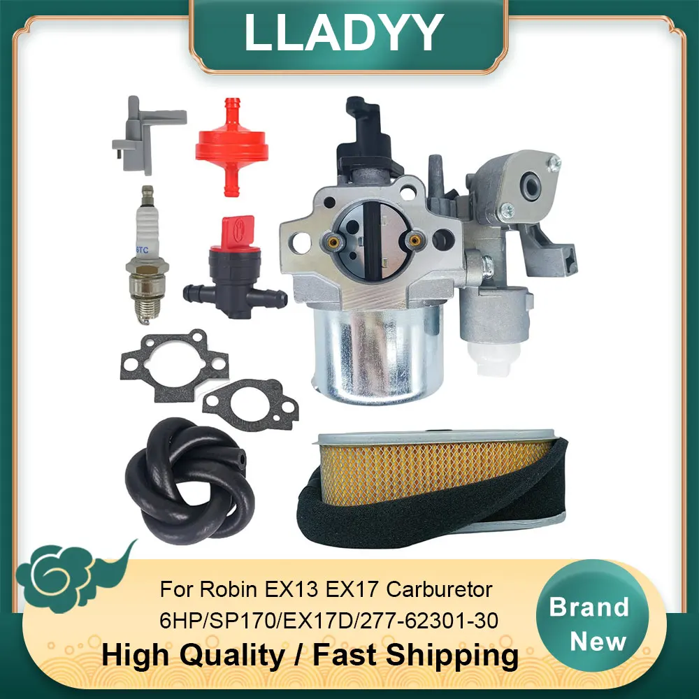 

Replacement Carburetor Kit for Robin EX13 EX17 EX17D SP170 6HP Engine - OEM 277-62301-30