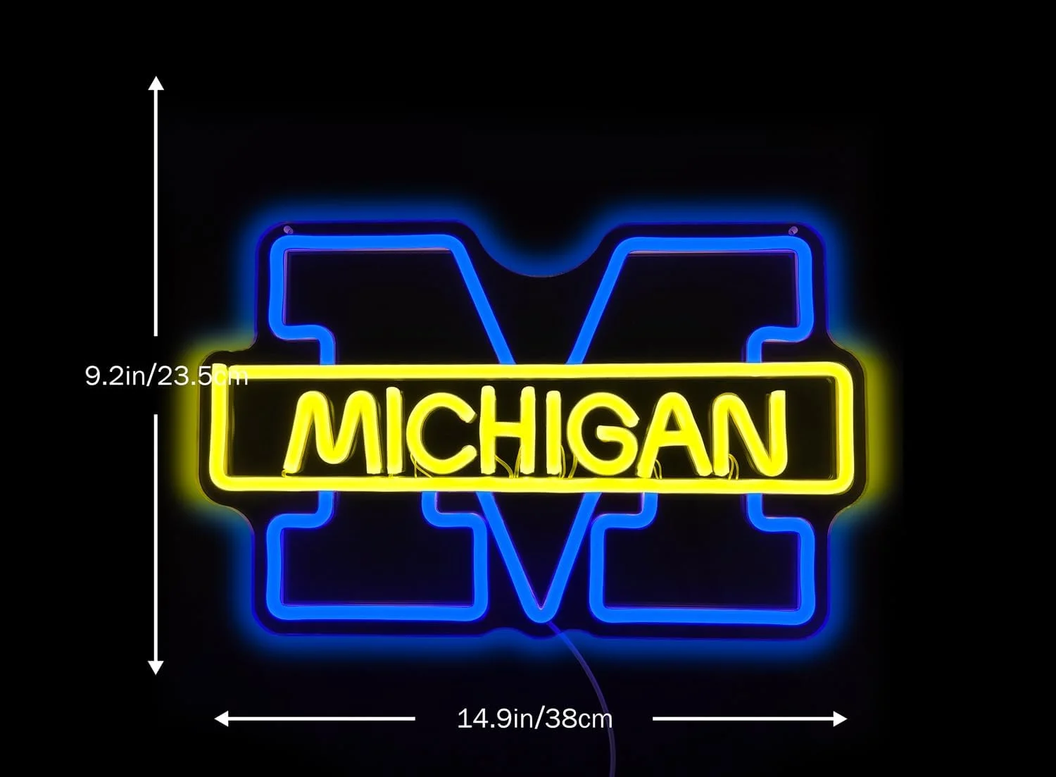 Michigan Neon Signs LED Neon Light Sign Light Up Neon Signs Wall Decor for Man Cave Bar Decor Store Club Bistro