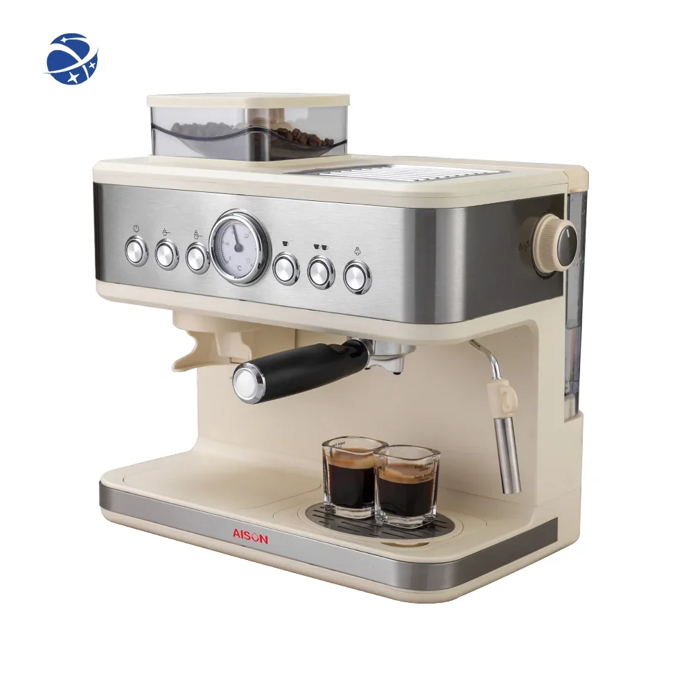 

YUNYI Household Used Stainless Steel Coffee Machine Professional Manufacturer Semi-Automatization Coffee Maker