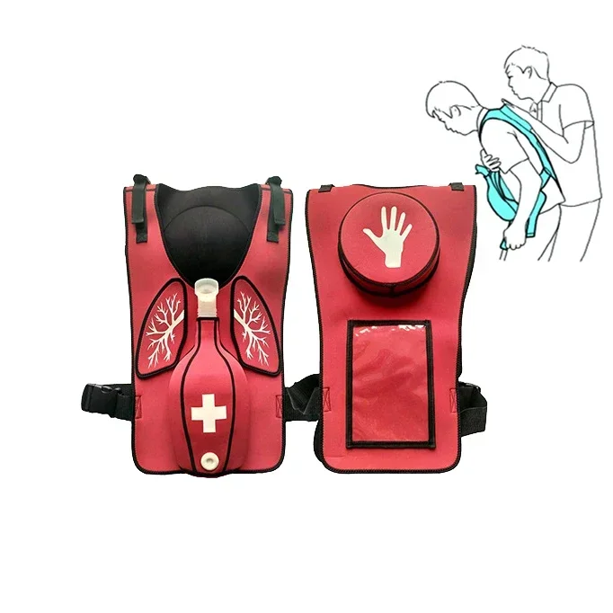 Fast Anti Asphyxia Obstruction Trainer Aid Heimlich Wearing Teaching Vest Cardiac Resuscitation Training Vest with Back Slap