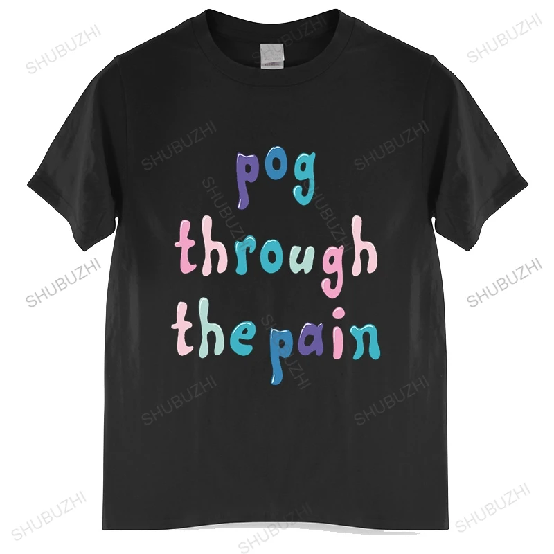 Anime Summer T-shirts Tommyinnit Pog Through The Pain Printed O-neck High Quality shubuzhi brand Men Funny Short Tshirt