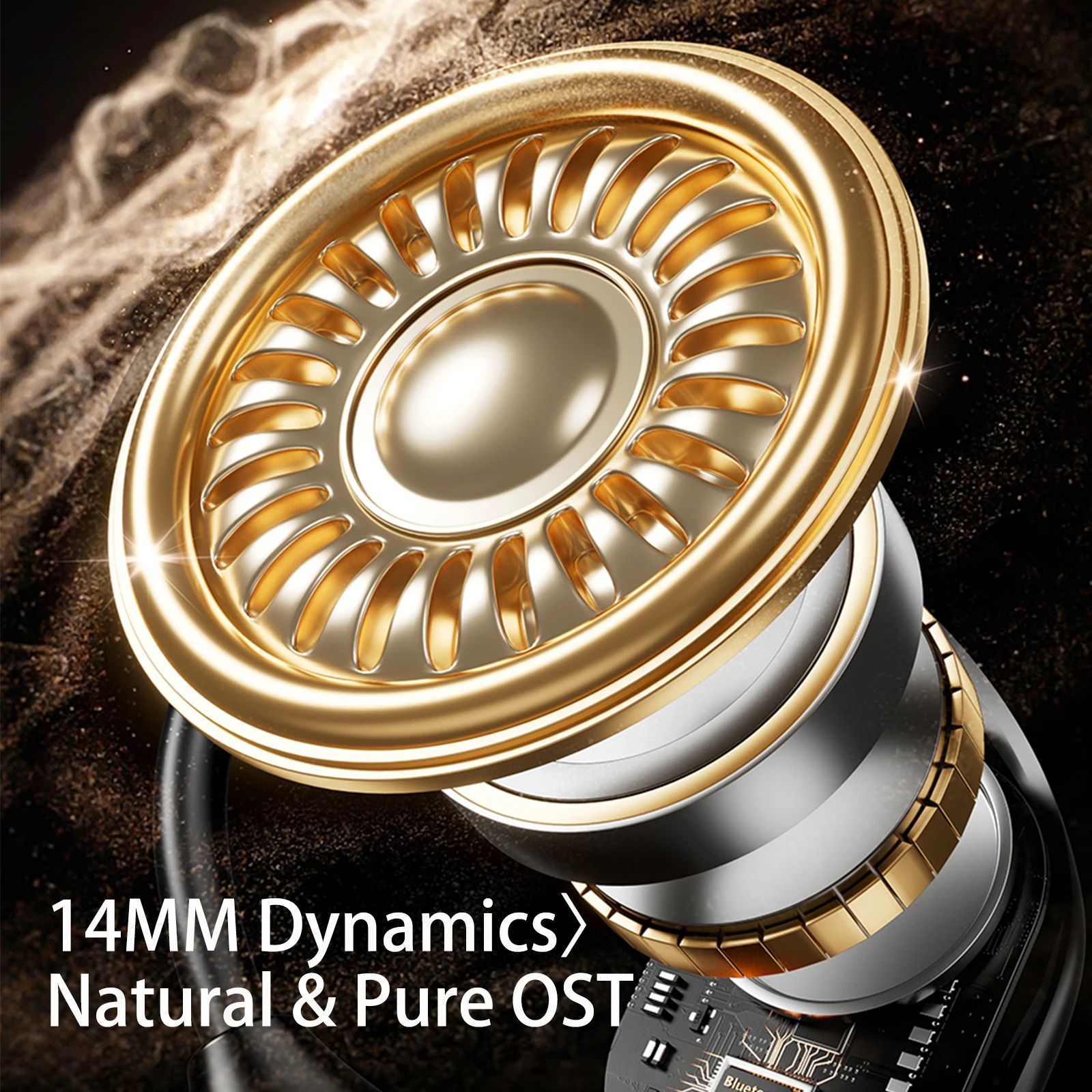 سماعات توصيل هوائي AWEI TZ12، بلوتوث 5.4، محرك Ø14 ملم، مقاومة للماء IPX4، صوت عالي الدقة، سماعات أذن لاسلكية مفتوحة الأذن للرياضة