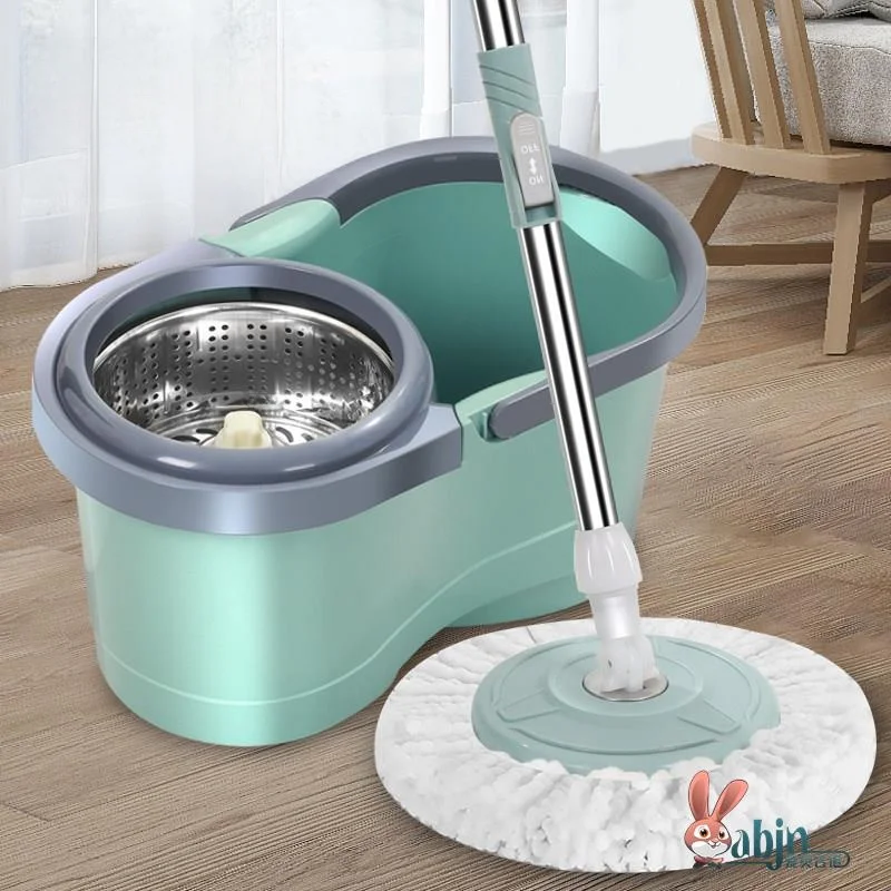 Automatic Rotating Mop with Bucket No-Wash Floor Cleaning Tool New 2026 Household Magic Cloth Mop Durable Easy to Use