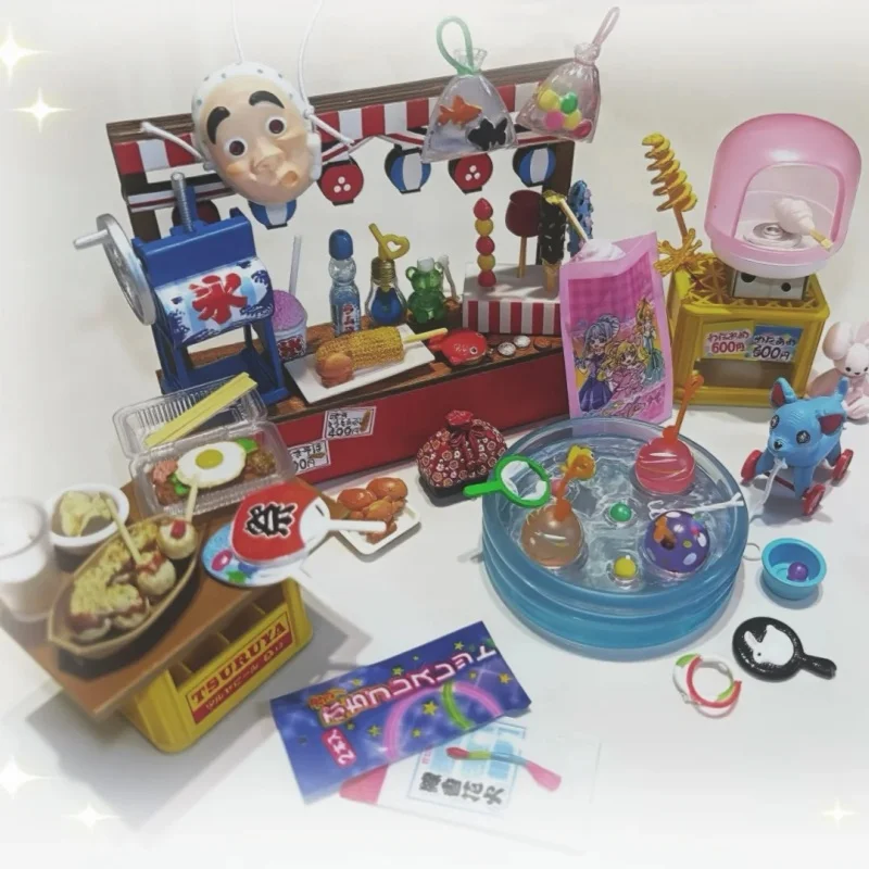 

Original Summer Night Market Festival Theme Miniature Scene Ornament Decorative Figurine Desktop Decoration Collection Toys