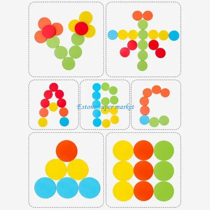 

090B Wooden Puzzles For Toddlers Educational Learning Color Toy Colors Sorting Toy