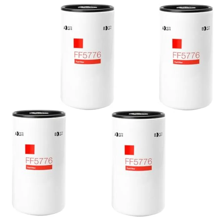 

Топливный фильтр FF5776, совместимый с двигателем Cummins 2893612 2864993 3685306 4331007, подходит для двигателя Cummins ISX ISX15 11,9 л 15 л 16 л, 4 упаковки
