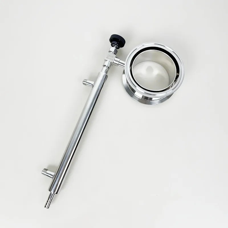 

4" OD102mm Sampling Device With Capacitor 1/4" Needle Valve, Rectification Accessories For Distillation ,Stainless Steel 304