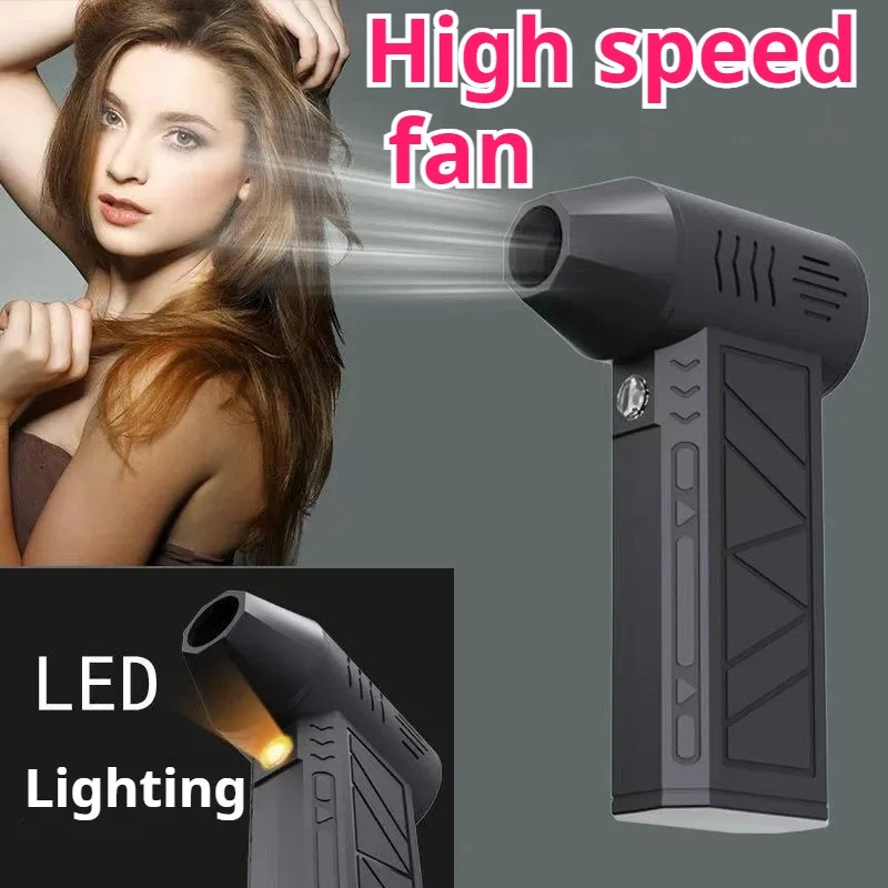 

130000RPM Turbo Jet Fan, Handheld Rechargeable Air Blower, Powerful Dust Cleaner for Car Interior Detailing