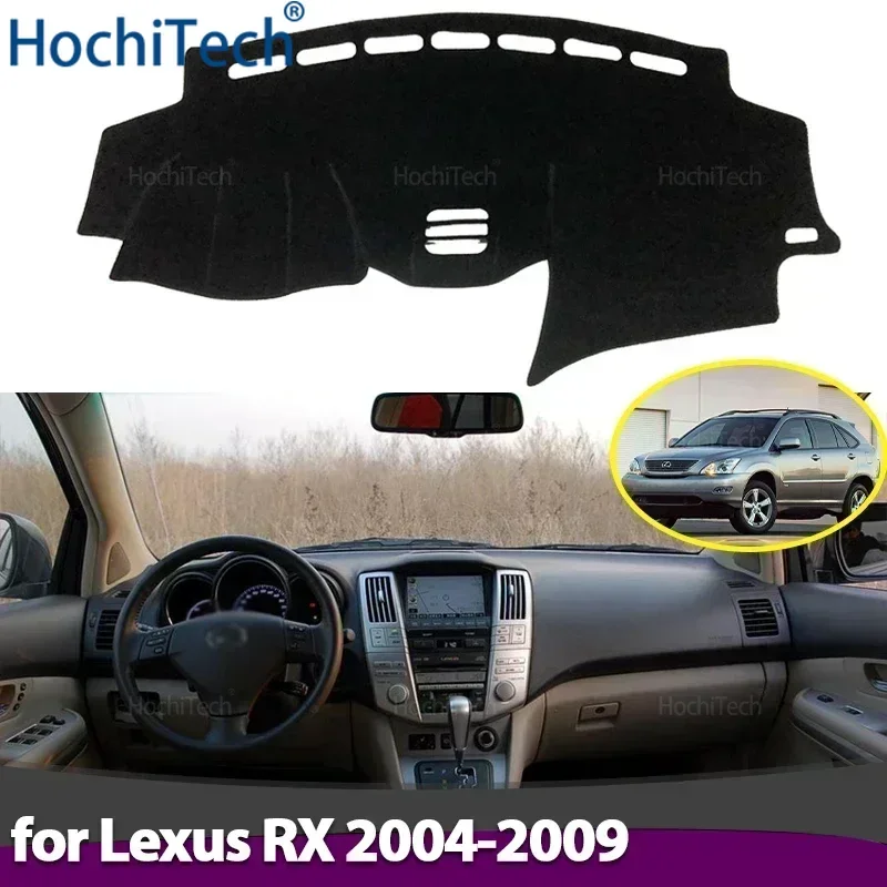 Cubierta para salpicadero de coche, alfombrilla para Panel de instrumentos, alfombras para Lexus RX 2004 ~ 2009 XU30 RX300 RX330 RX350 RX400h 2006