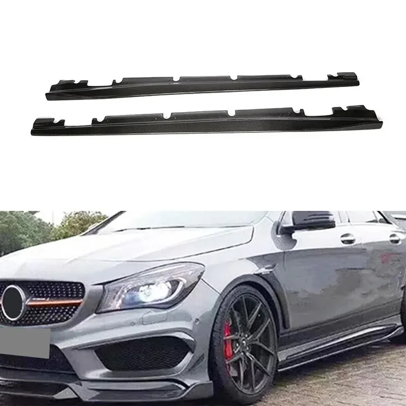 

Carbon Fiber W176 Side Skirts for Mercedes Benz A180 A200 A250 A45 AMG A-CLASS 2013-2018 Car Extensio Rocker Panels Lip Splitter