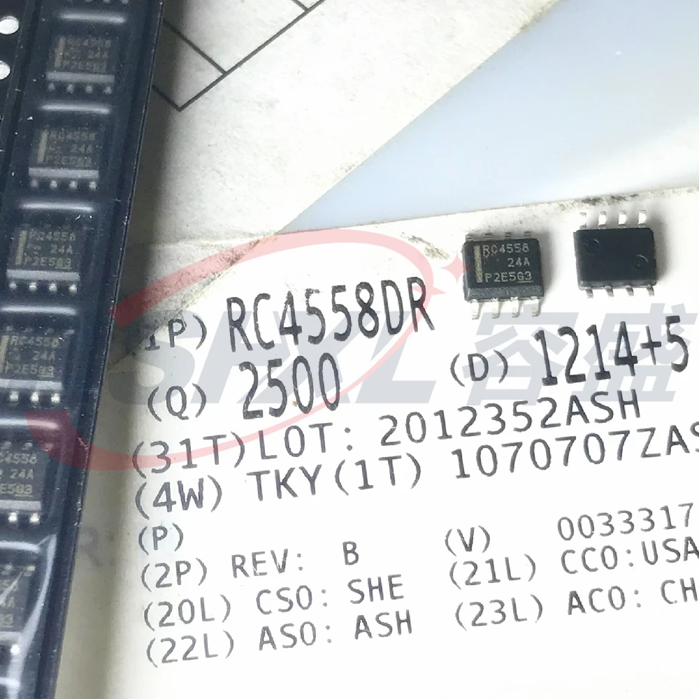 10 قطعة/الوحدة RC4558DR RC4558D 4558 SOP-8P جديد الأصلي #1