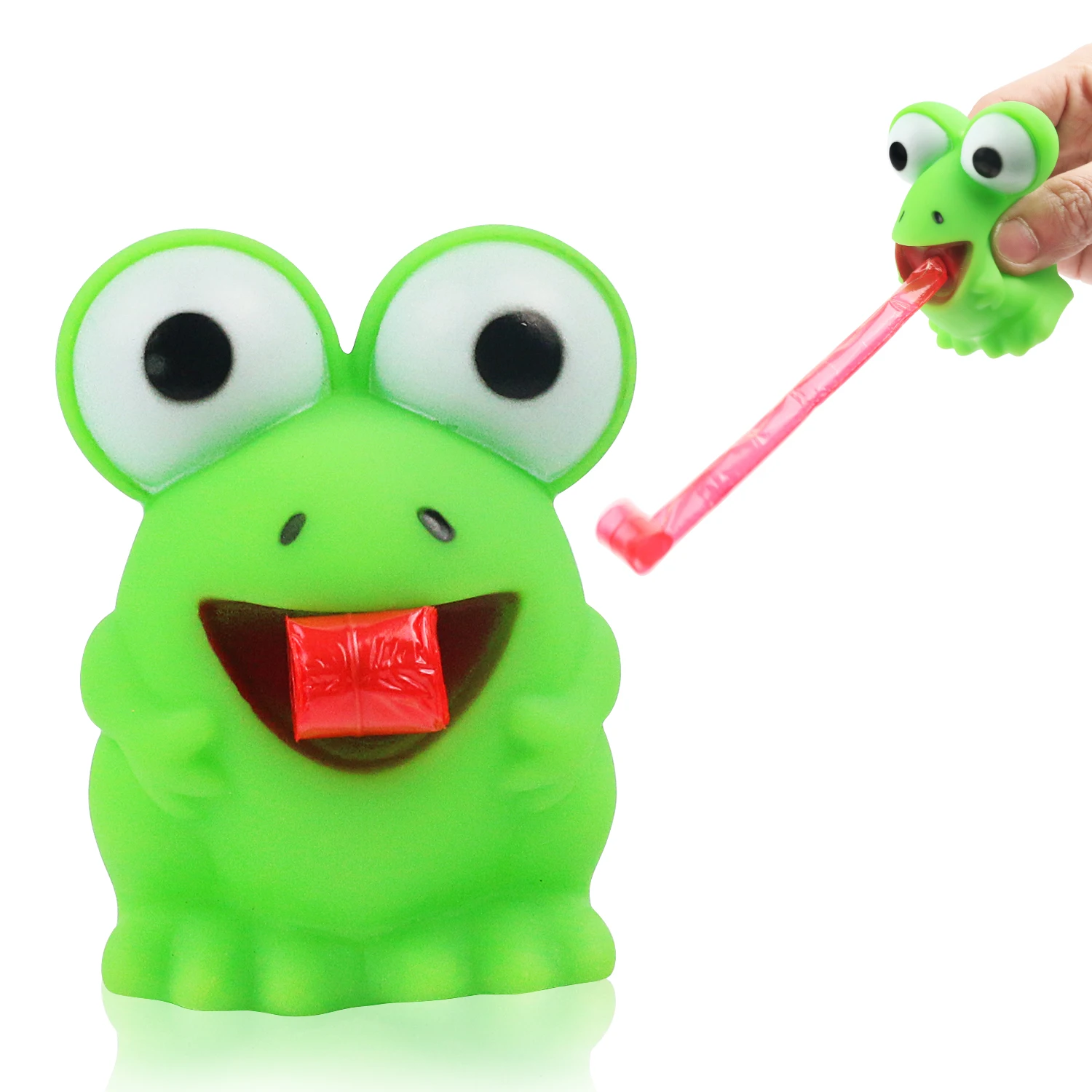 

Creative tongue sticking frog BB whistle sound toy for squeezing, relaxing, and venting dolls